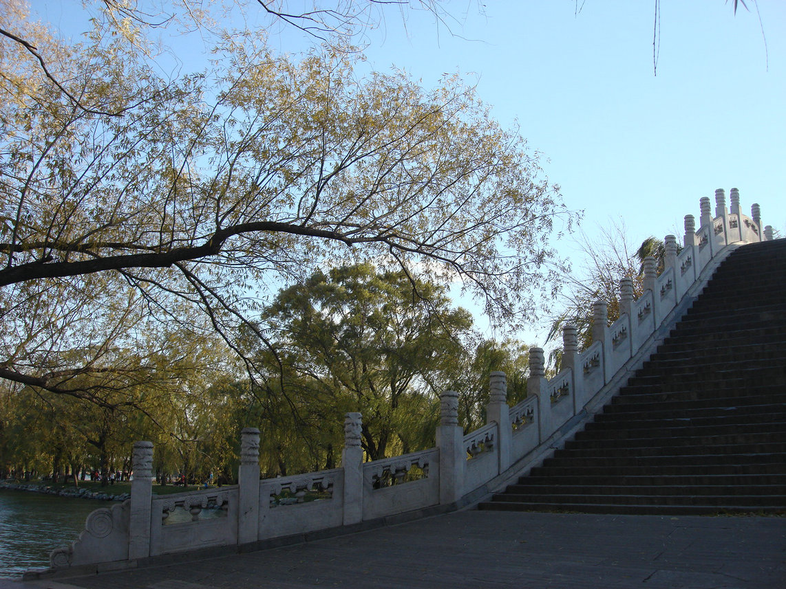 弯弯的玉带高高的甩上天空