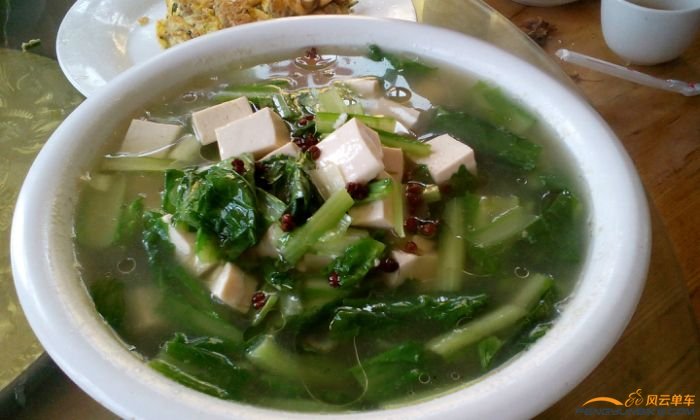 小白菜儿熬豆腐绝了