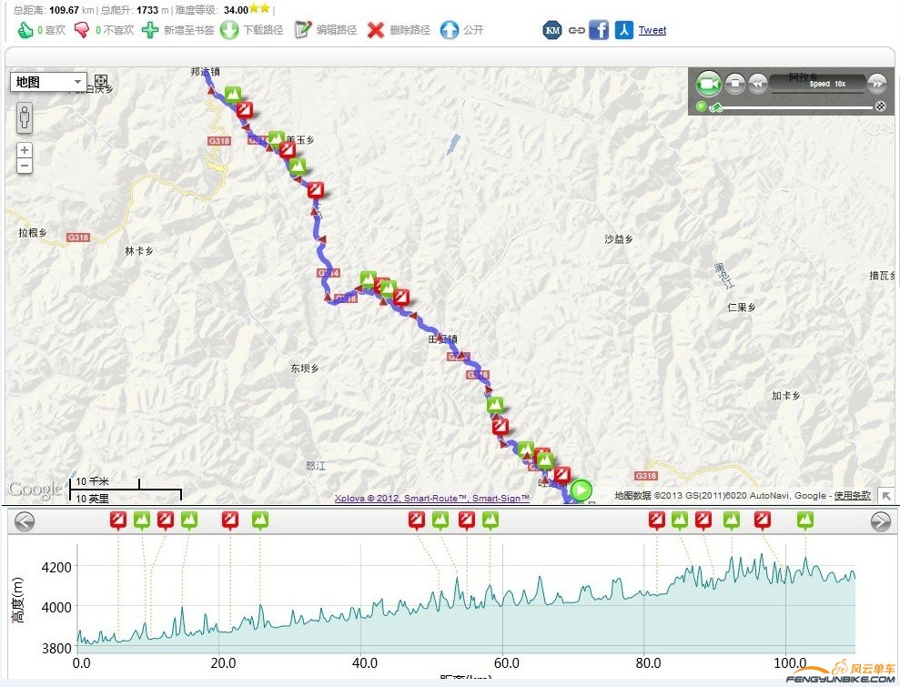 左贡到邦达（此路段很好骑，唯一就是可能会刮逆风）