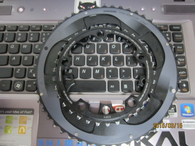 SRAM FORCE的50/34盘片