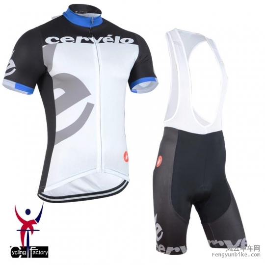 2015 Cerevelo White Black Short Sleeve Cycling Clothing Biake Jersey Bike Clothi.jpg