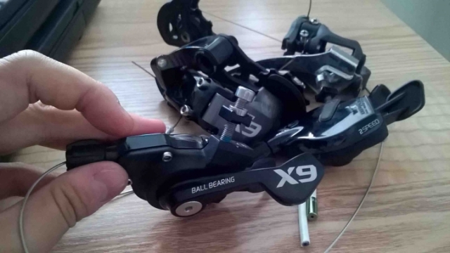 13款99新拆车X9轴承版2x10指拨+x7两速前拨+x9bb30牙盘