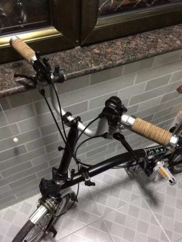 Brompton小布折叠车 整车 M6L 黑色6速 已改装Brooks把