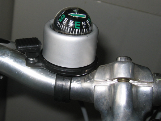 今天装了个带有指南球的车铃