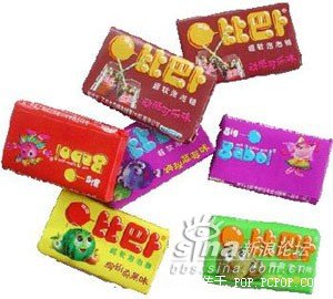 比巴卜泡泡糖 现在不好找了