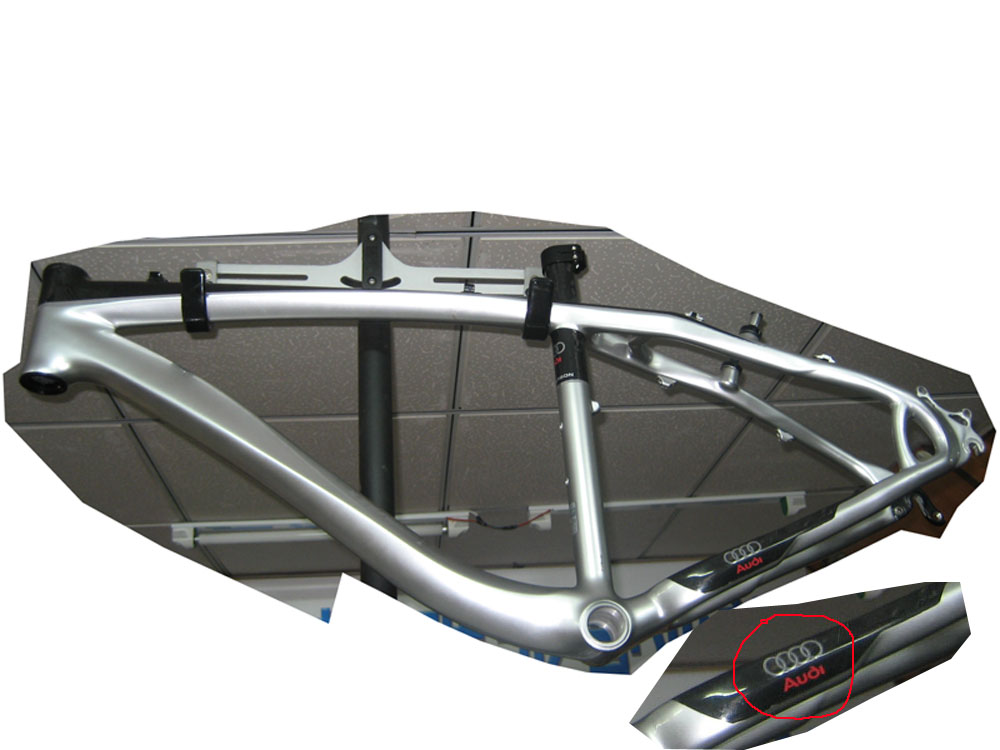 正品奥迪碳纤维山地车架