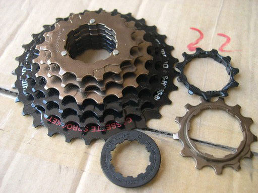 V刹、后拨、飞轮