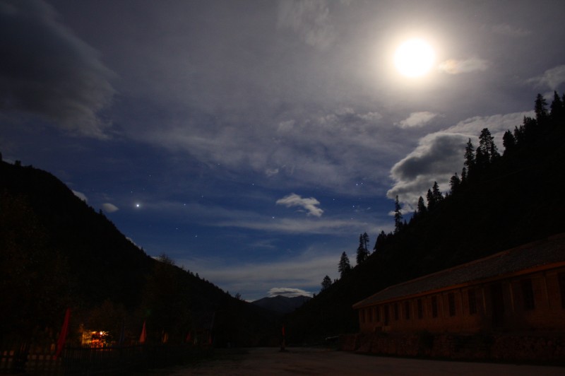 夜幕下的容许兵站