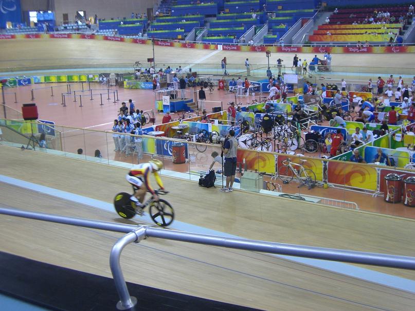 比赛时比较清楚的一张，德国选手