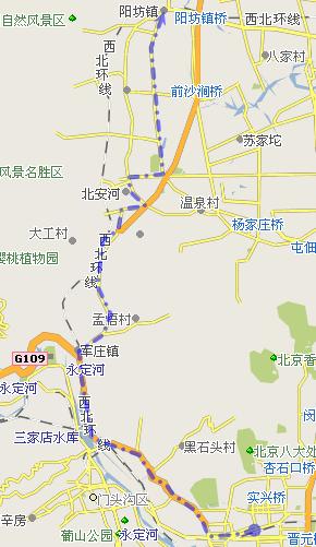 附路线图，单程36KM