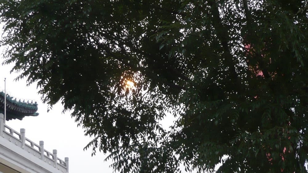 太阳公公还是很照顾我们滴，在它的目送下，我们即将回到自己温暖的小窝。 ... ...