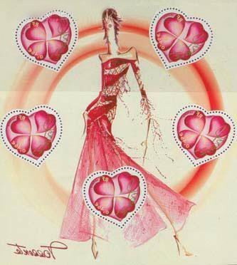 2003年桃心与玫瑰花