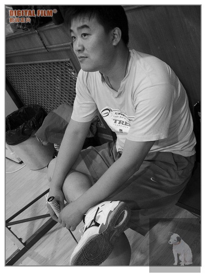 看看黑白的鹿角