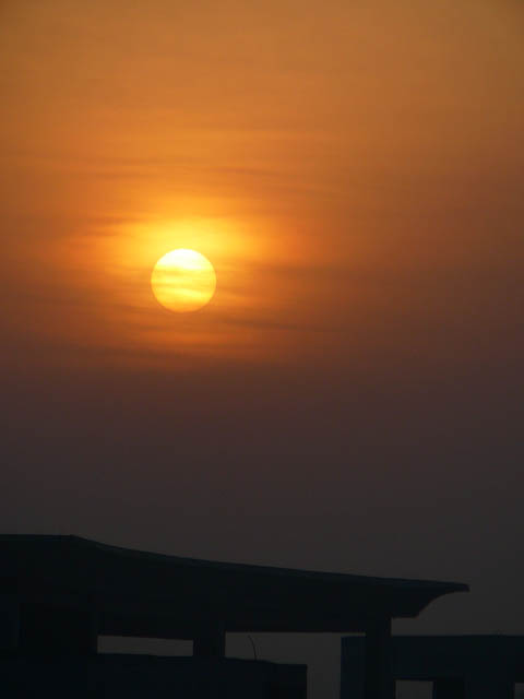 早晨起来在天台拍的朝阳