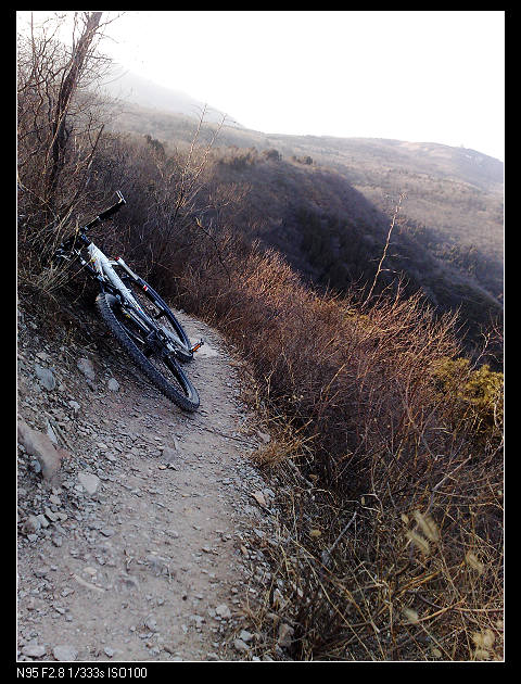 我们胆战心惊，挪过羊肠一线......