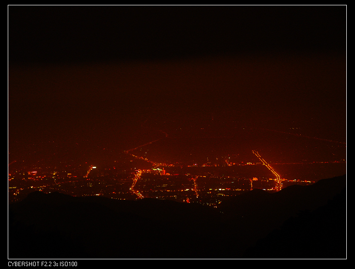 泰山顶俯视泰安市