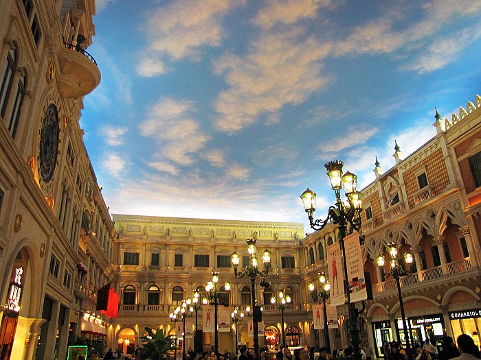 威尼斯人大酒店内的景观