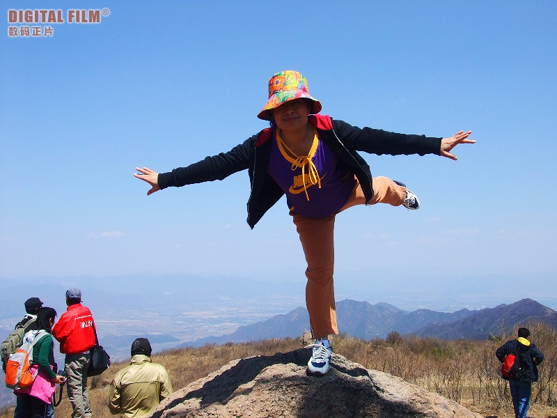 1291米摆拍的游客