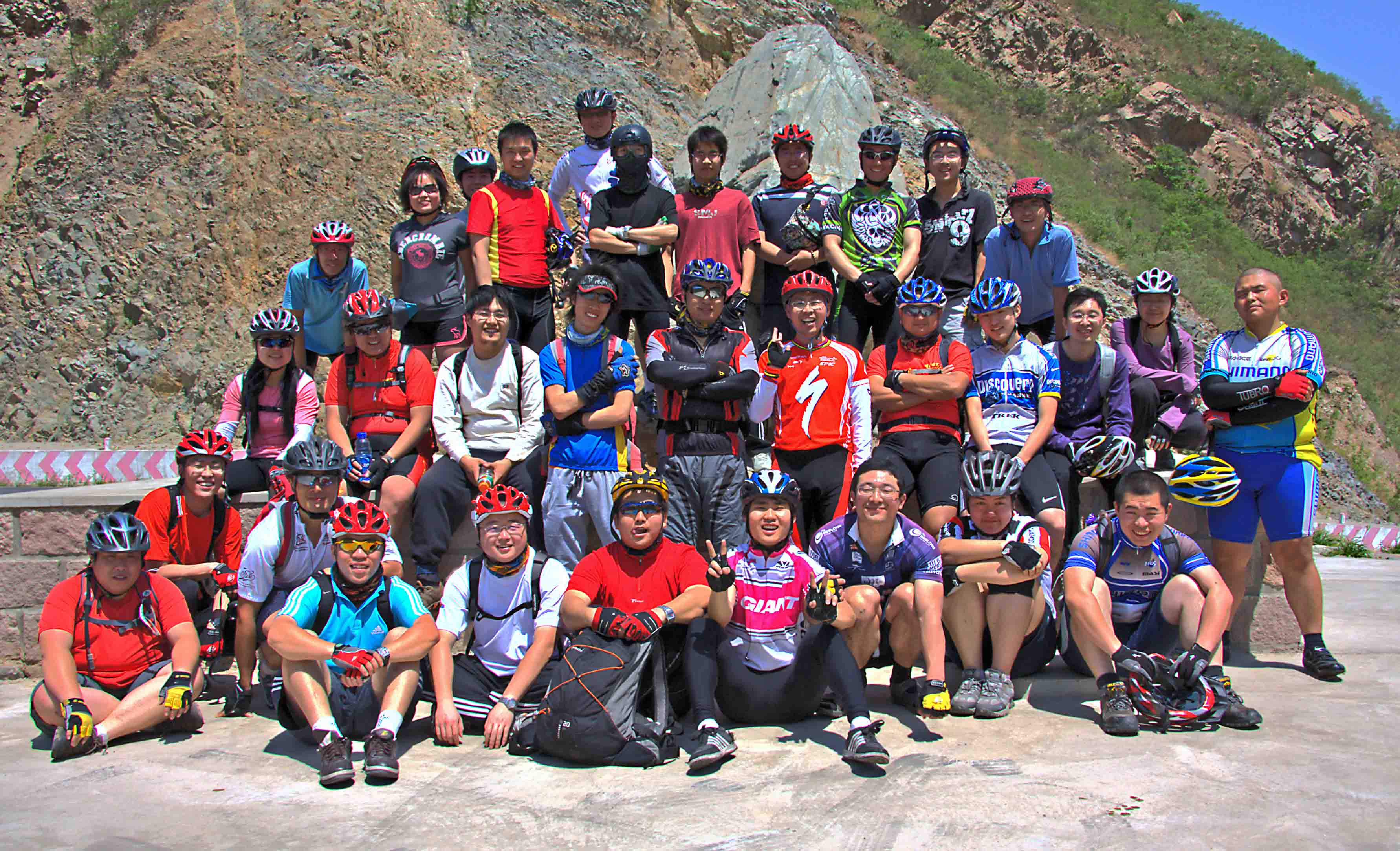 白杨沟一行大合影