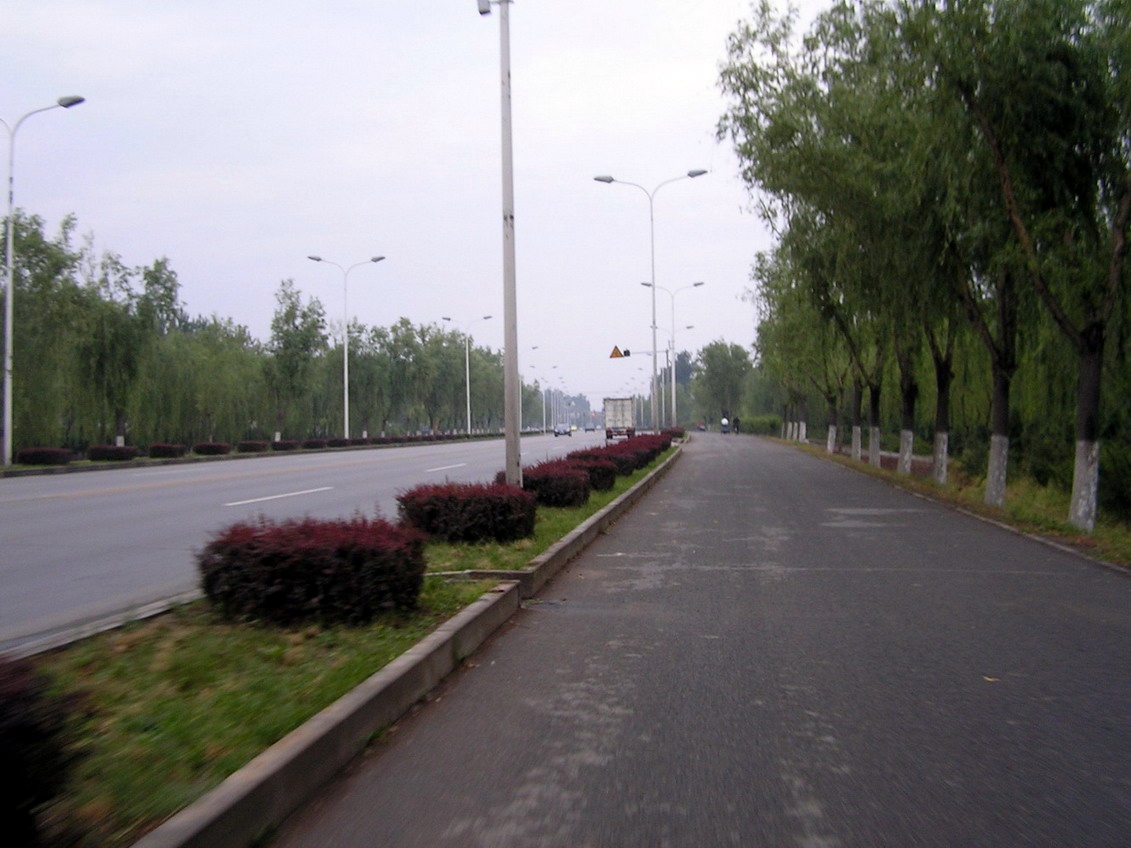 顺义路段，不如平谷好，但是有专门的自行车道，绿化带与机动车隔开，安全性好 ... ... ...