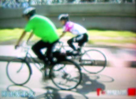 电视台因此证明madeinchina骑得比绿衫慢~~