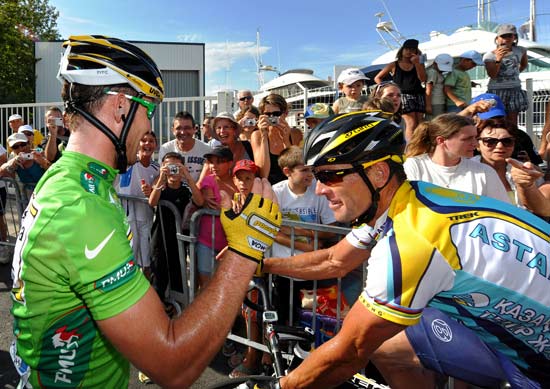 朗哥祝贺卡文迪什获胜