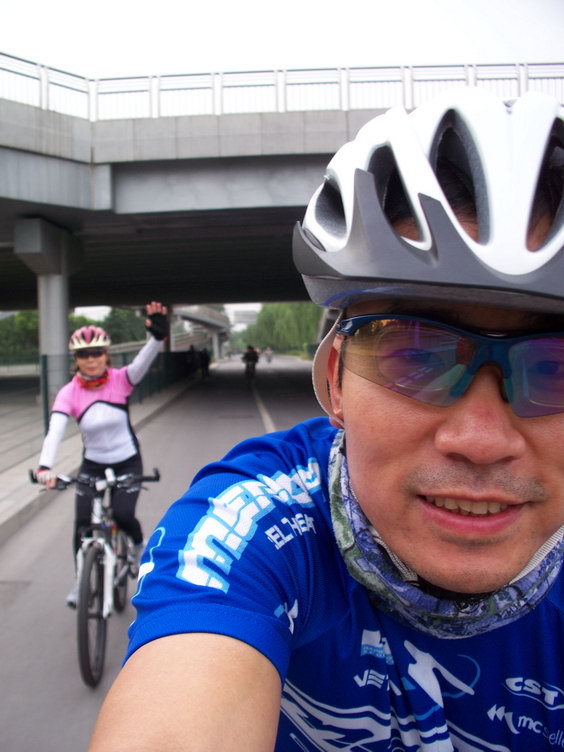 我和LP出发去集合地点