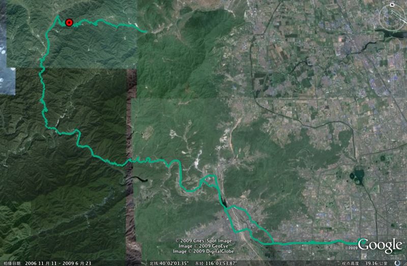 GPS纪录的路线