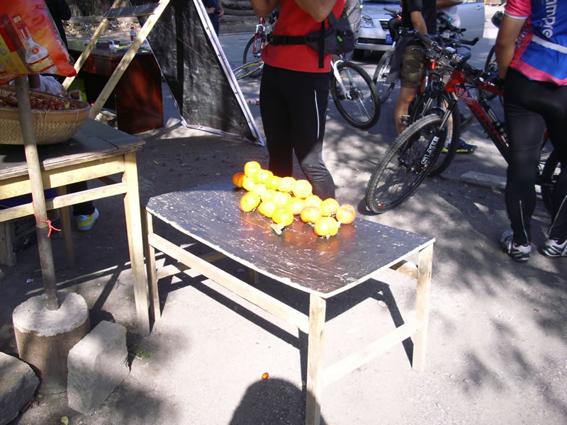 红柿子成黄桔子了