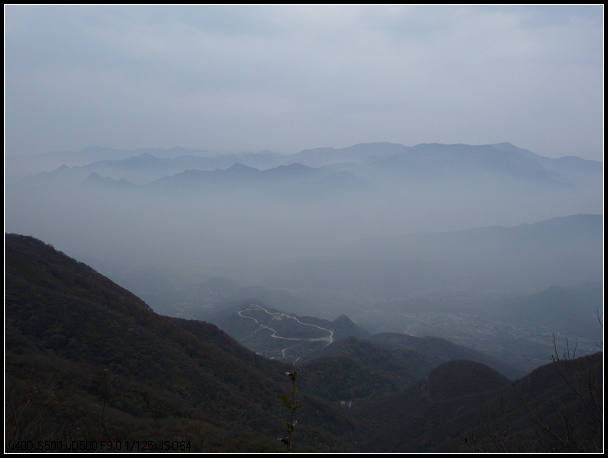 厚厚的雾层，让我以为这不是在凡间，是在仙境。