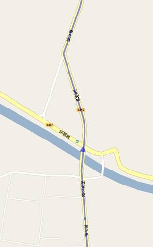 兴寿镇出发途径秦九路