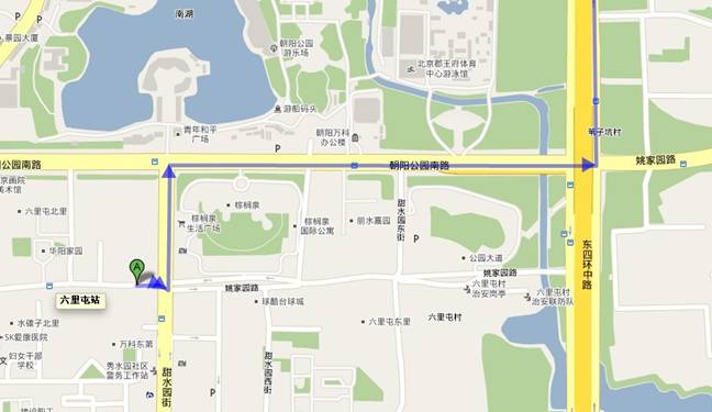 万科店出发进入四环