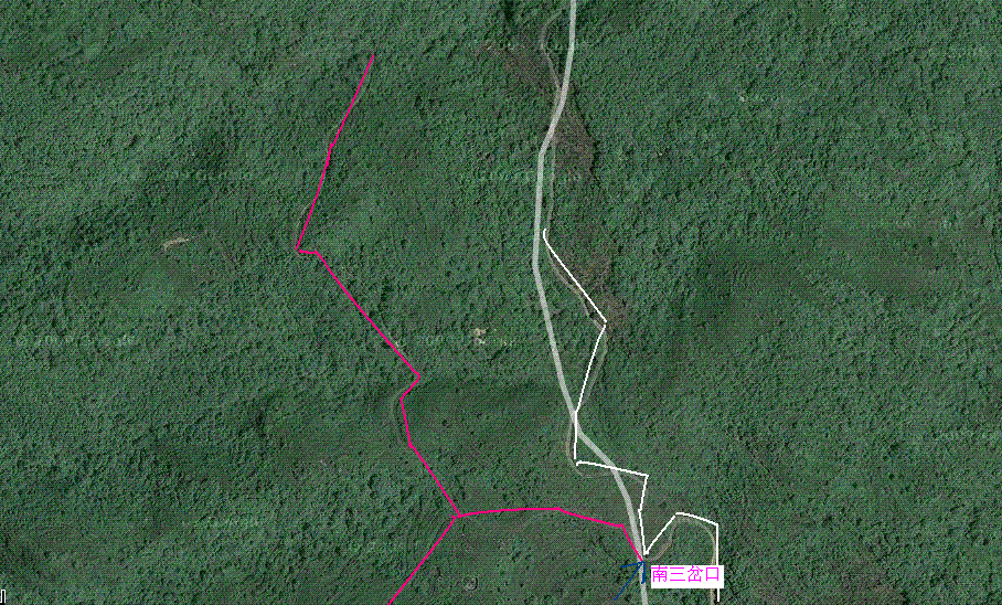 南三岔口：白线为正确路线，红线是曾走错的路线.GIF