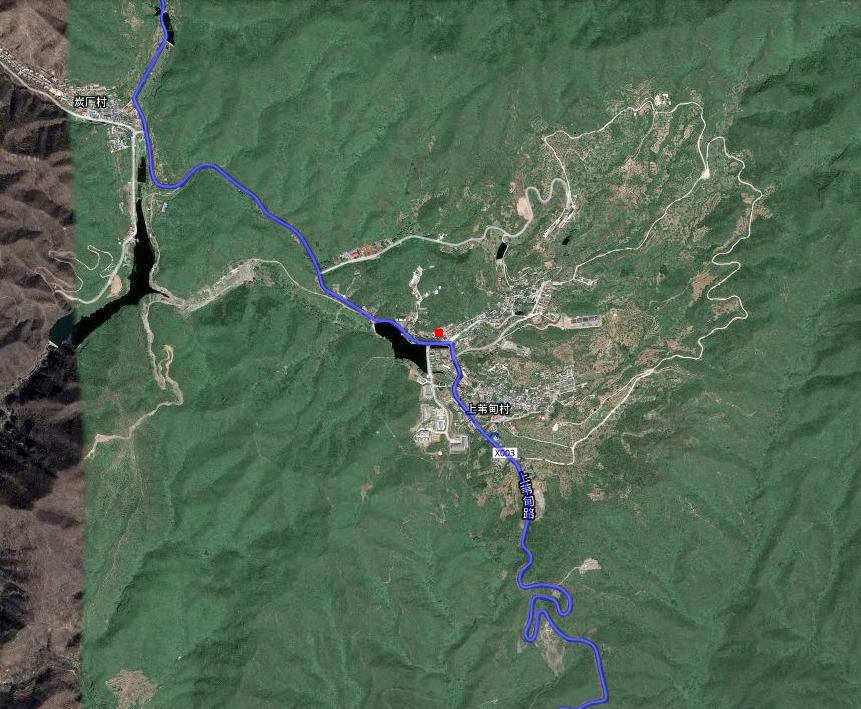 红点附近为唯一补水地点