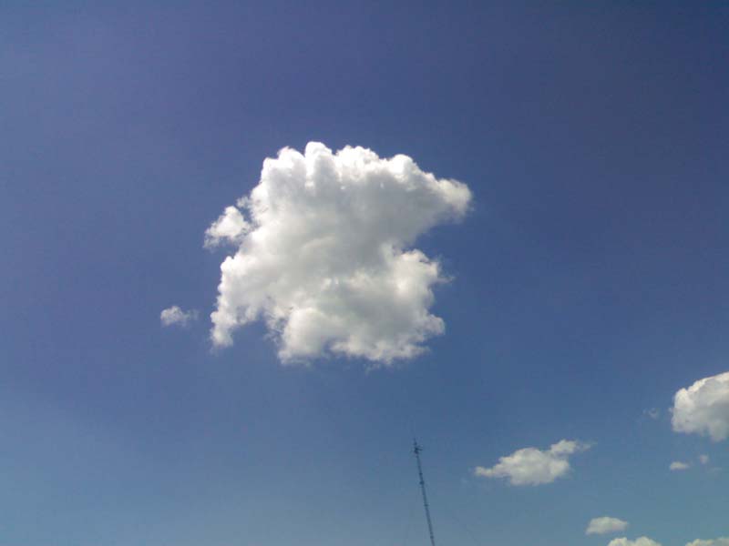 阳台山顶的棉花糖