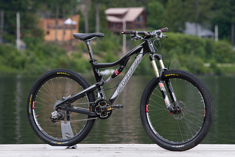 Miranda's Carbon Santa Cruz Blur LT goes faster than yours!