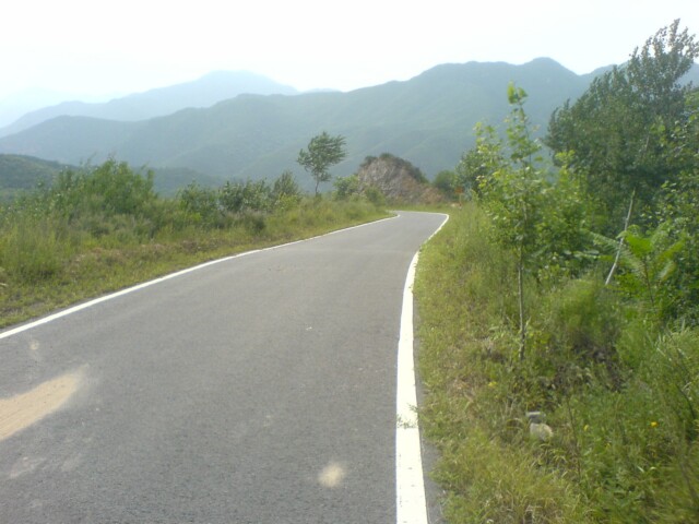 禅房村前的2公里陡坡，不过我是要放下去的，回想当时往上爬的时候。。。。冷 ...