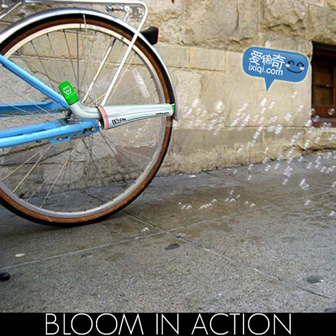 骑着自行车吹泡泡的东西