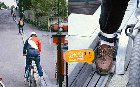 自行车上坡专用索道