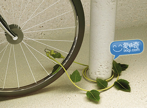 很漂亮的自行车锁