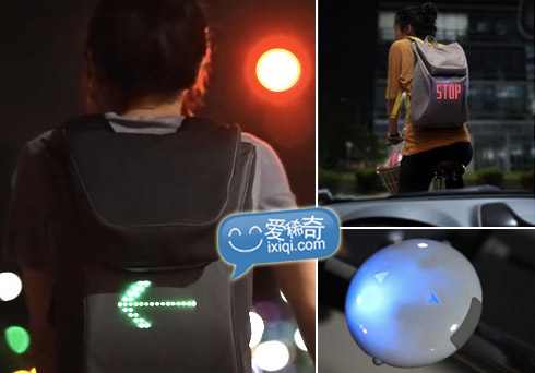 背包上的指示灯