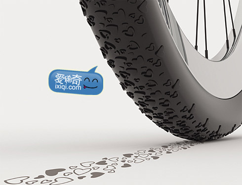 播撒爱意的轮胎