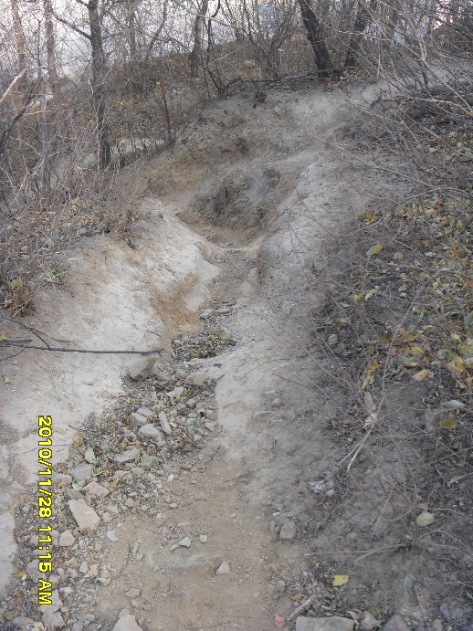 后面下去没法走了