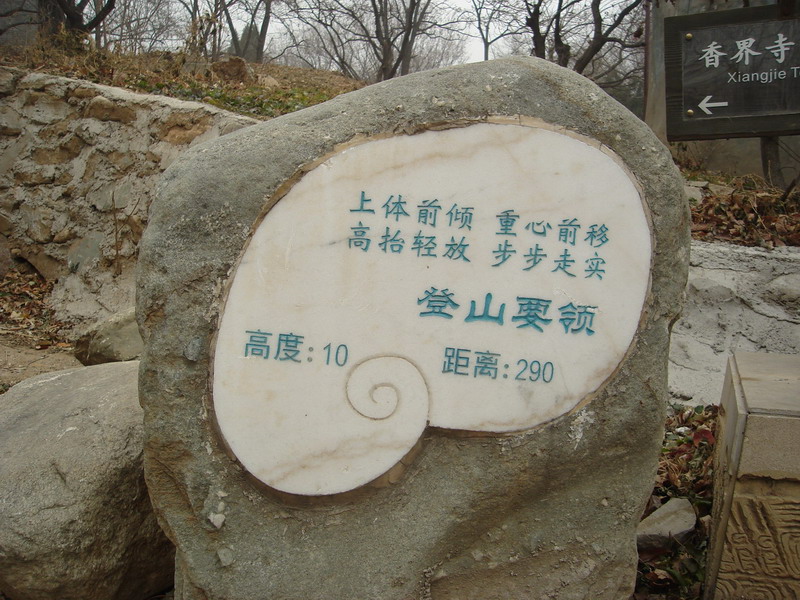 这儿还有登山诀窍呢！