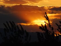 试着拍落日的余晖