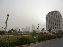沙迦掠影八：沙尘中的街景