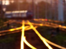 阳光映射下的铁轨(3pics)