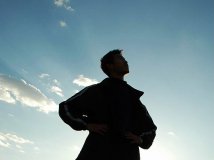 让同事给我拍了一剪影(1pics)