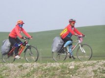 骑行内蒙古的照片