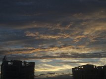 雨后天晴的傍晚